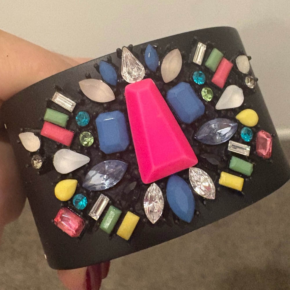 Colorful Gemstone Embellished Bracelet